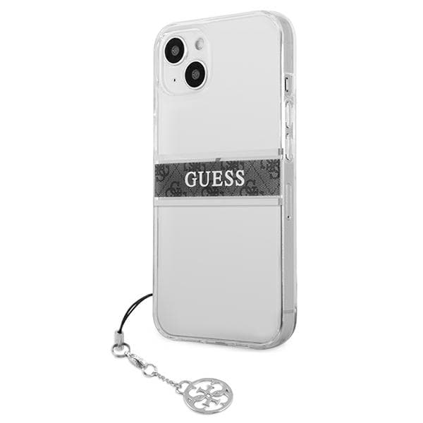 Guess 4G Grått Strap Charm-skal till iPhone 13 mini, Transparent