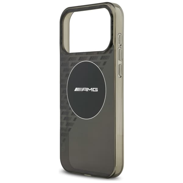 AMG Dobbeltlags Transparent Smocked MagSafe-cover til iPhone 17 Pro Max Sort