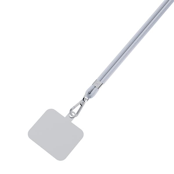 3mk EasyClip telefonrem, snöre, grå med silverdetaljer