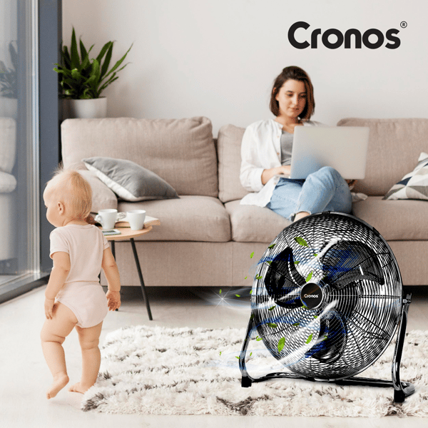 Cronos KYT-30D1 Golvfläkt Svart