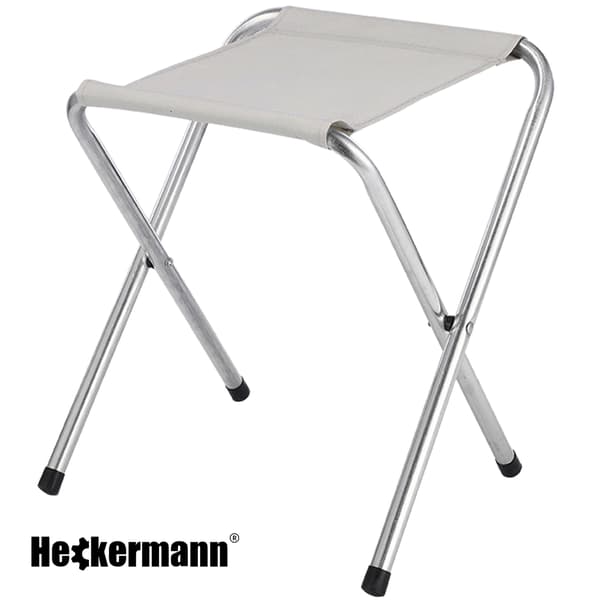 Heckermann vit hopfällbar pall