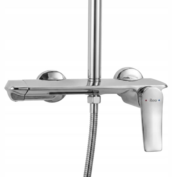 Duschset Silver Krom Blank Utanpåliggande Vision Rain Shower