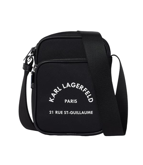 Karl Lagerfeld sort nylon herrepung