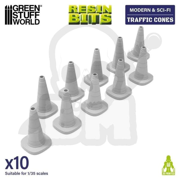 GSTU530482 3D-utskriven modern och sci-fi-trafikkon