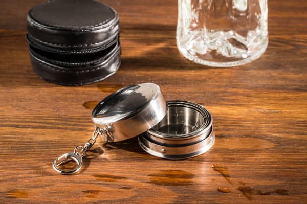 Teleskopisk glas med etui