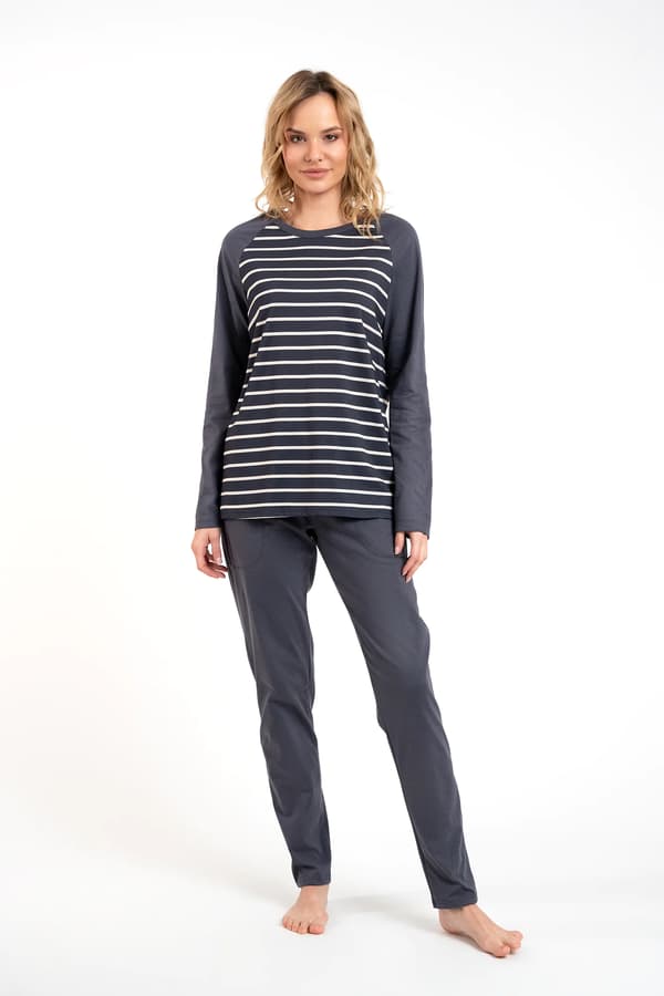 Oda dampyjamas långärmad, långbyxor M