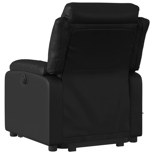 vidaXL elektrisk lænestol med massage, sort
