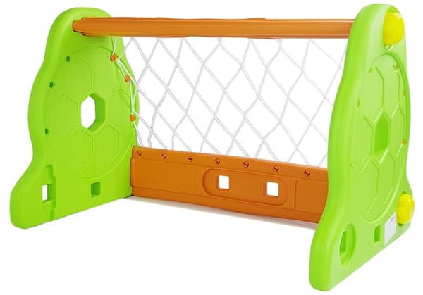 Grønt og orange børnefodboldmål