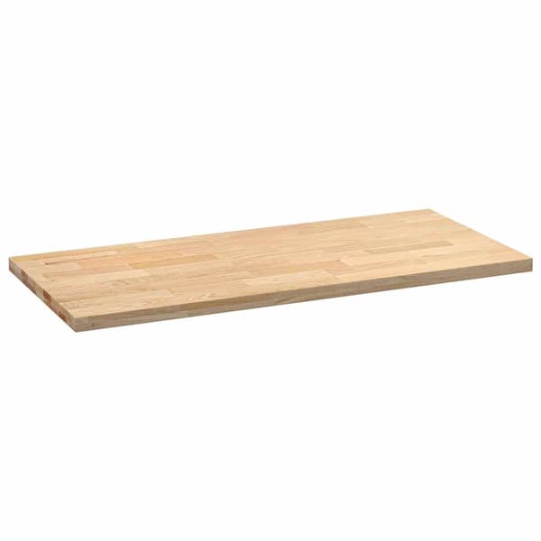 vidaXL køkkenbordplade, 140x63,5x4 cm, rektangulær, massivt egetræ