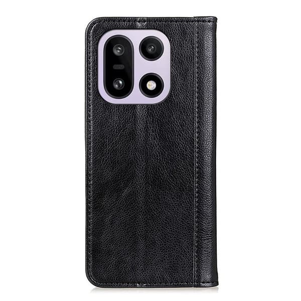 OnePlus 15 Flip-etui, Splitlæder, Sort