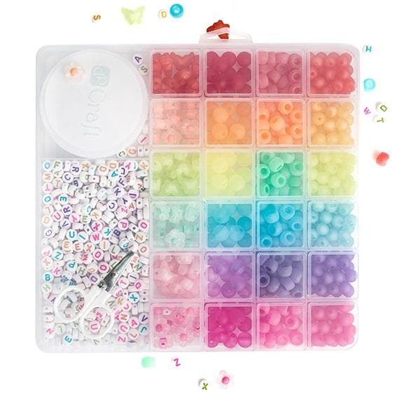 Sæt med perler til smykkefremstilling, ca. 979 dele