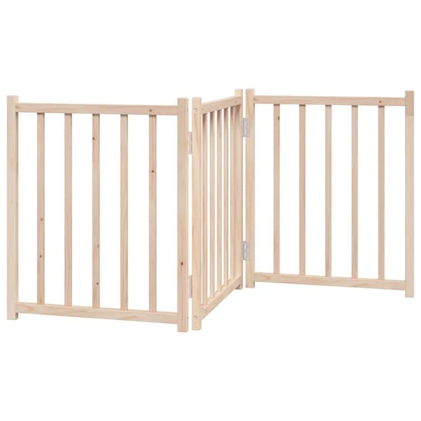 vidaXL foldbart sikkerhedsgitter til hunde, 3 paneler, 150 cm