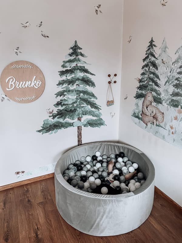 Legepladsvugge i fløjlsskum, grå