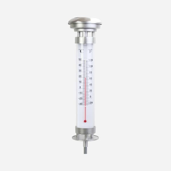 GOLIAT LED-belyst solcellstermometer för trädgården