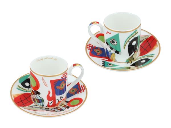 Sæt med 2 espressokopper - Wassily Kandinsky, Muser (CARMANI)