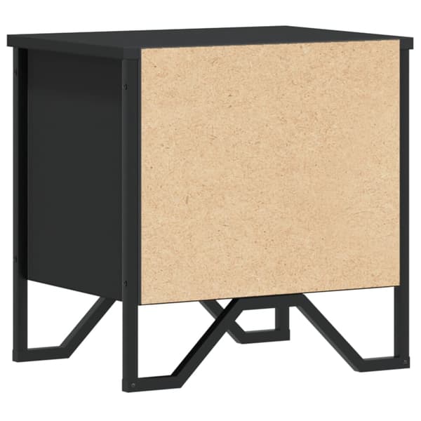 vidaXL sengebord, sort, 40x30x40 cm, træbaseret materiale