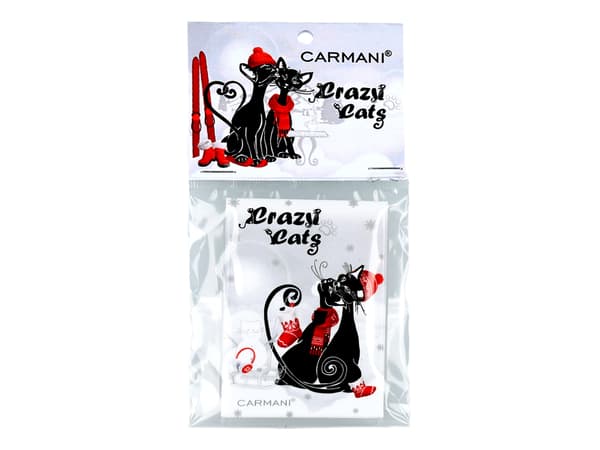 Magnet - Vinterkatter med slädar (CARMANI)