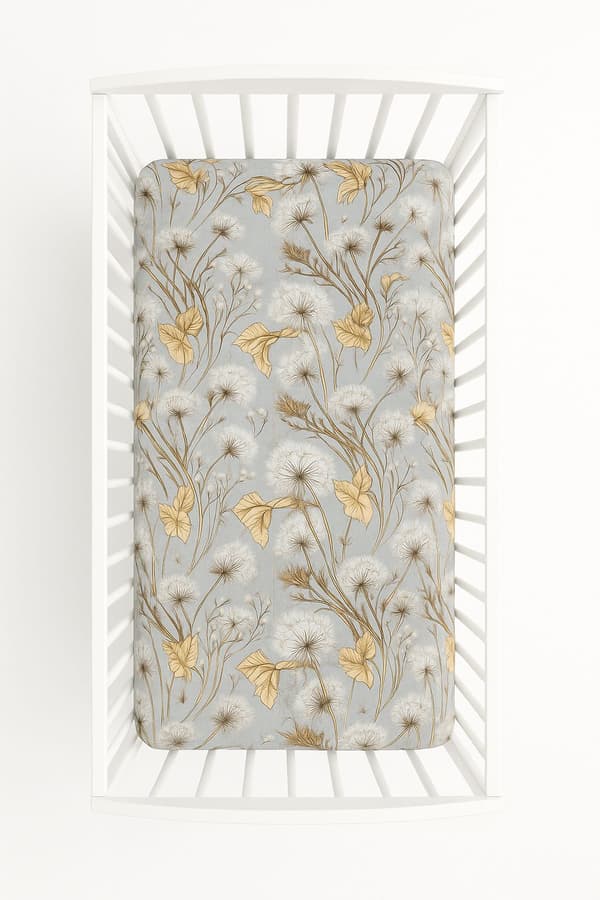 Bomuldslagen til tremmeseng 120x60 cm - mælkebøtter