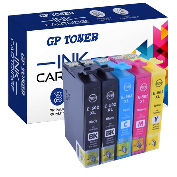 5x blækpatroner til Epson GP-E502XL CMYKK