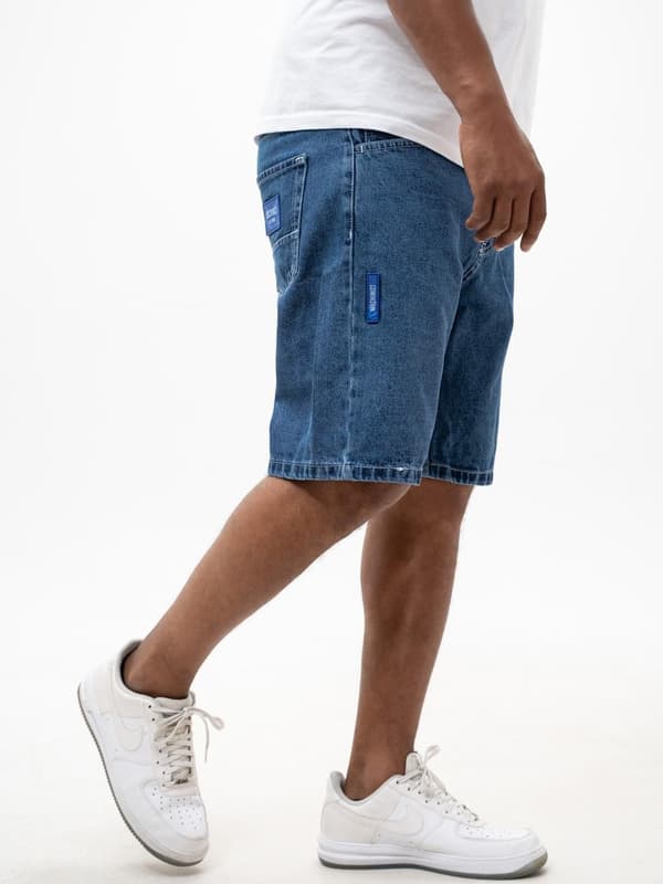 MyStars Blå Basic Herr Blå Jeansshorts 29