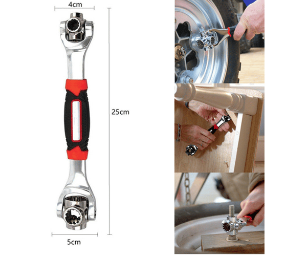 15505 UNIVERSAL DRIVENØGLE 48IN1 8-19MM MULTIFUNKTIONEL