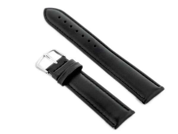Læderrem til ur W83L - sort - 24mm
