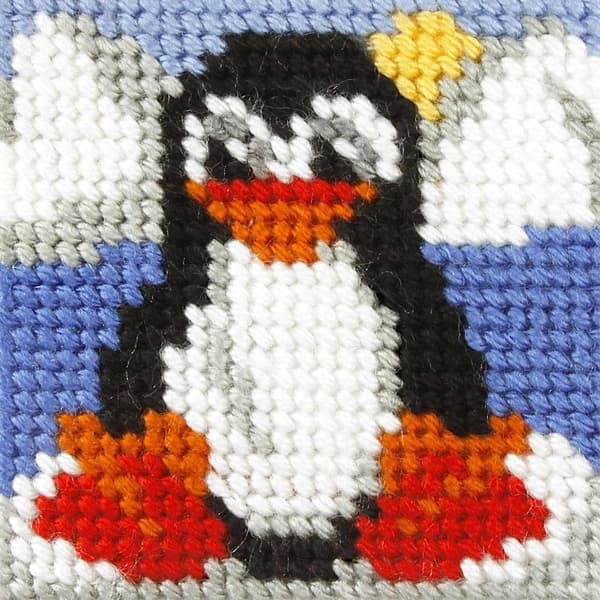 Broderi. Mit første broderi - Pingvin