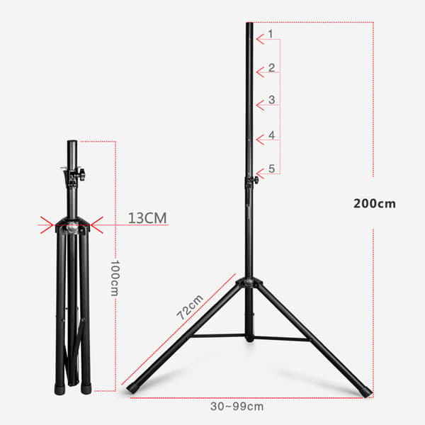 MOZOS SPK2-STAND højttalerstativ søjle 100 kg