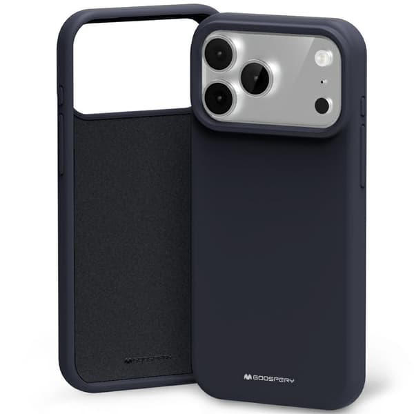 Mercury Silikone Etui til iPhone 17 Pro Max Marineblå