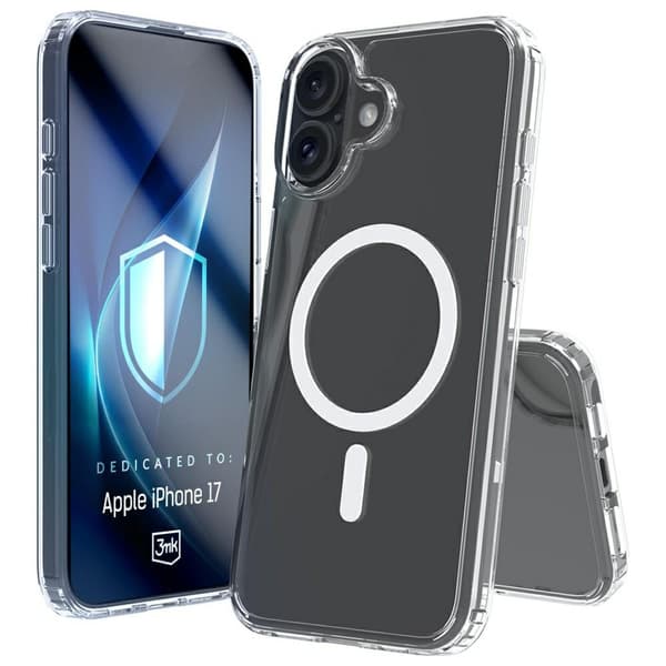 3MK Armor MagCase för iPhone 17, transparent