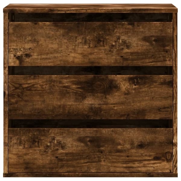vidaXL kommode, røget eg, 60x41x58 cm, træbaseret materiale