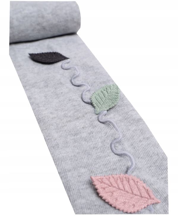 BOMULLSTRUMPBYXOR tjockare 3D LEAVES YO! grå 128/134 £021C
