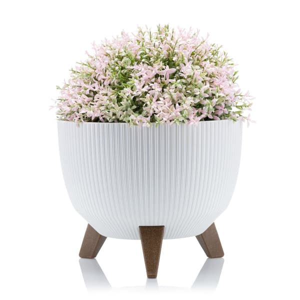 Rosa linea ECO recycling blomkruka vit