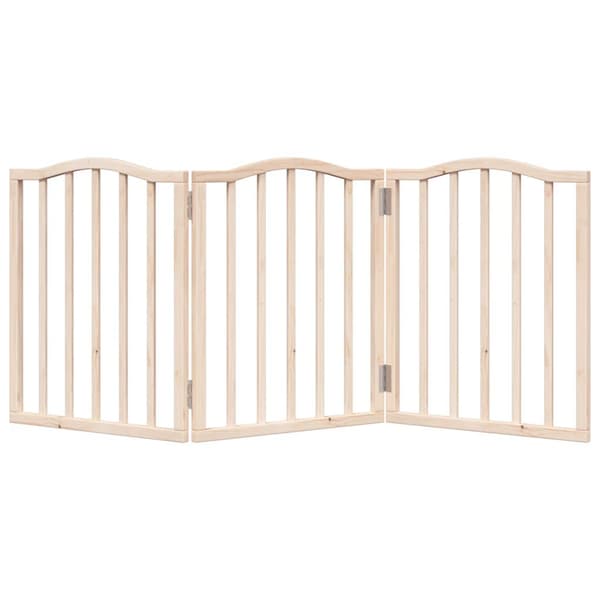 vidaXL foldbart sikkerhedsgitter til hunde, 3 paneler, 150 cm