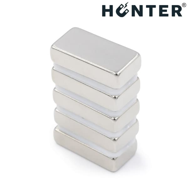 NEODYMMAGNET 20x10x5 mm STARK PLÅT Stång, Rektangulär, HUNTER