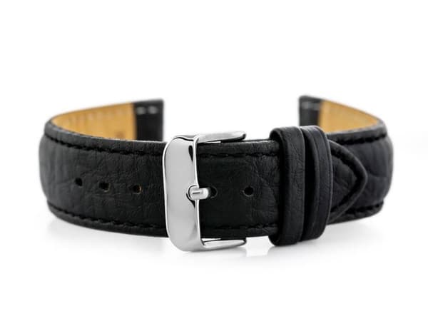 Læderrem til ur W05XL sort - 20mm
