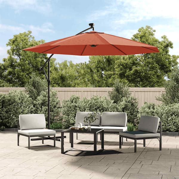 vidaXL Reservparasollskydd, Terrakotta, 350 cm