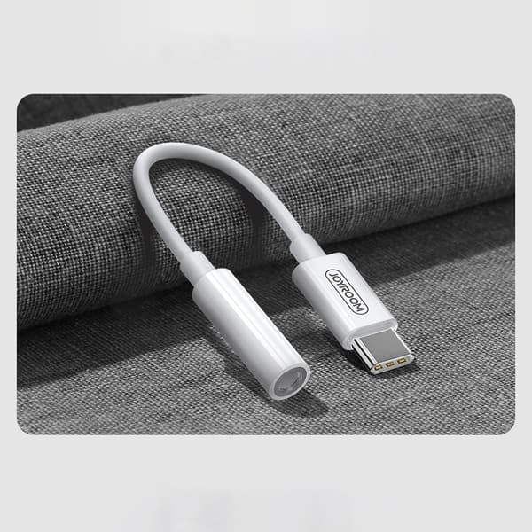 Hovedtelefonadapter 3,5 mm mini-jack hun - USB-C han hvid