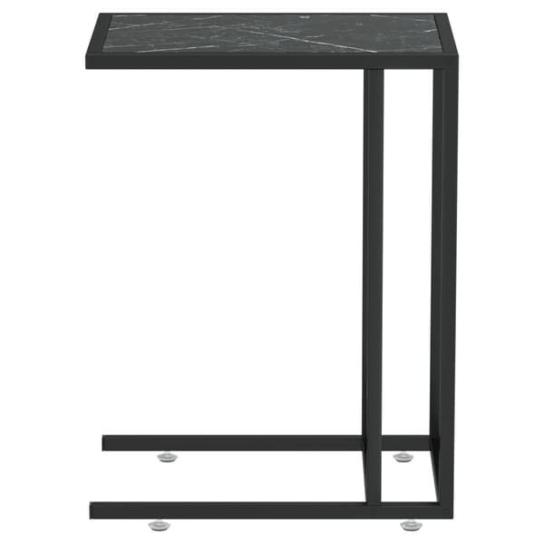 vidaXL computer sidebord sort marmor 50x35x65 cm