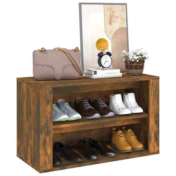 vidaXL skohylde røget eg 75x35x45 cm