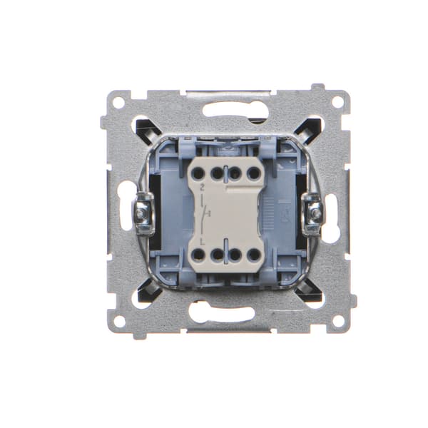 Ringknapp (modul) 10AX, 250V~, snabbkopplingar, mattsvart Simon54