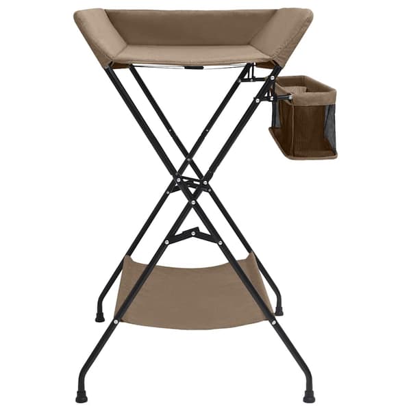 vidaXL puslebord taupe jern