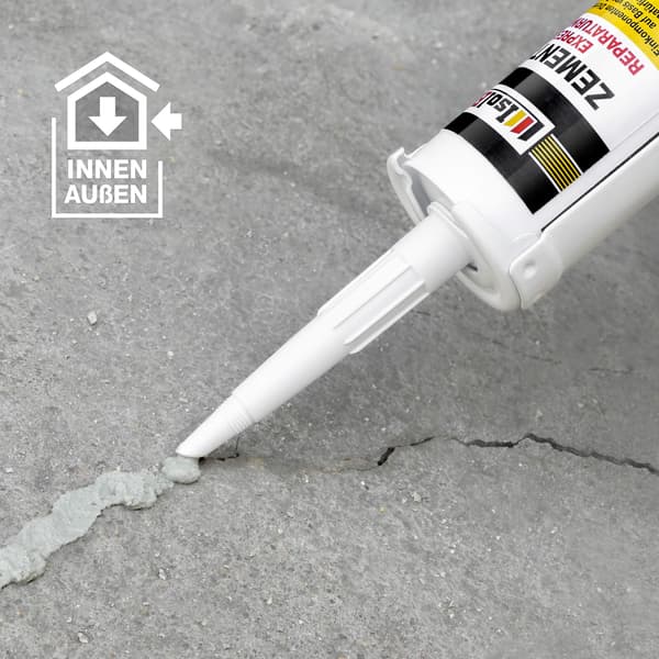 IsolBau Zement-Fix Reparations- og Forseglingsmørtel Mørkegrå 4 x 300ml