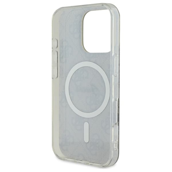 Guess IML 4G MagSafe-cover til iPhone 16 Pro brun