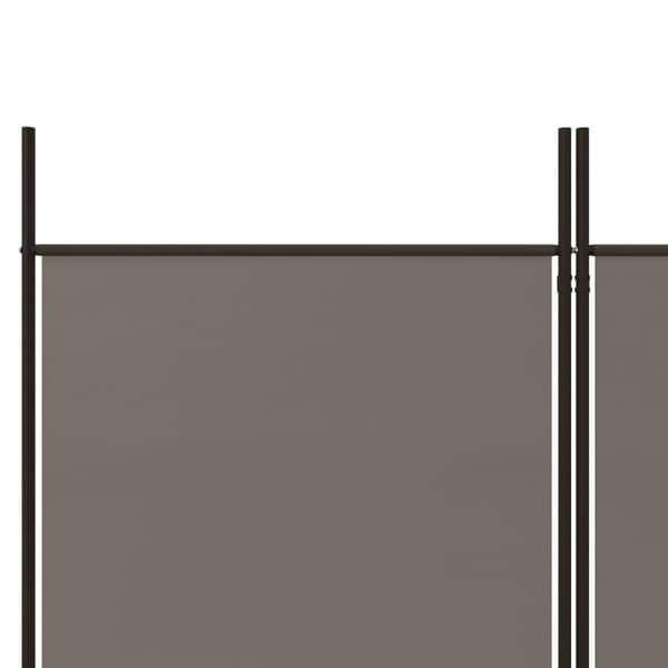 vidaXL 4-panelsskærm, antracit, 200x200 cm, stof