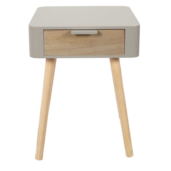 WENDY sängbord med taupe låda