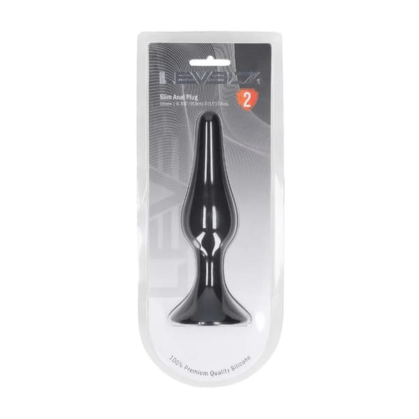 Slank Silikone Analprop - XL - Sort