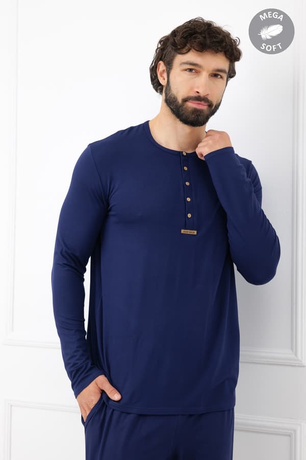 Amigo herrpyjamas långärmad, långbyxor M