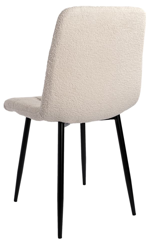 DENVER teddy beige boucle stol