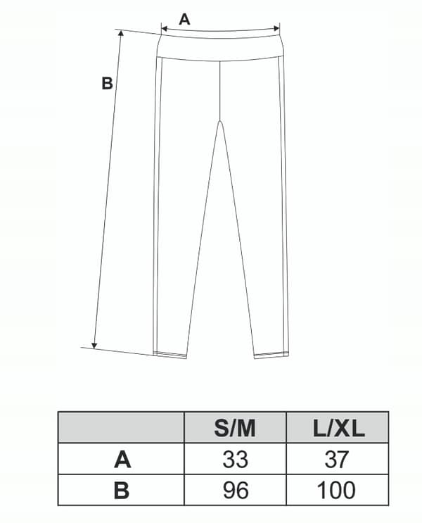 MORAJ Dame Isolerede Ribbede Leggings L/XL Sort